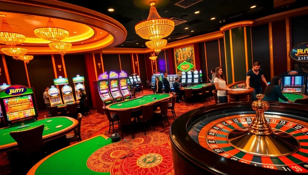 Experience the excitement at Jili777's luxurious online casino with thrilling games and vibrant slot machines.